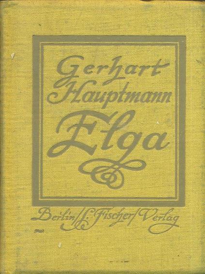 Elga - Gerhart Hauptmann - copertina