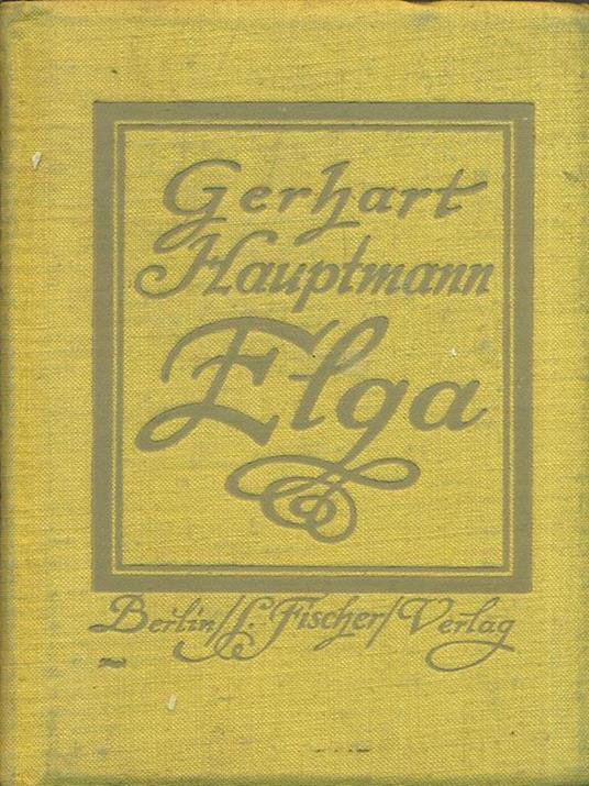 Elga - Gerhart Hauptmann - copertina