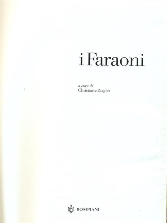 I Faraoni - Christiane Ziegler - copertina