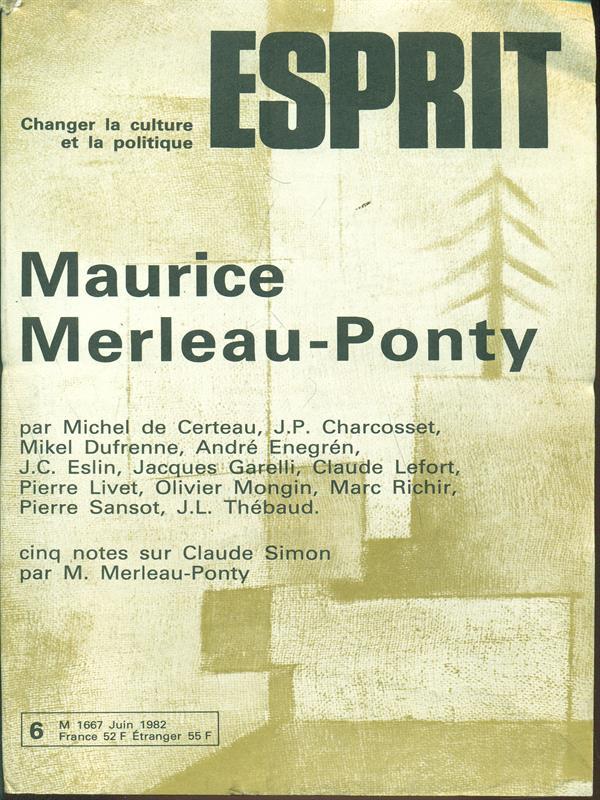 Esprit n.6 6 Juin 1982 MauriceMerlau-Ponty