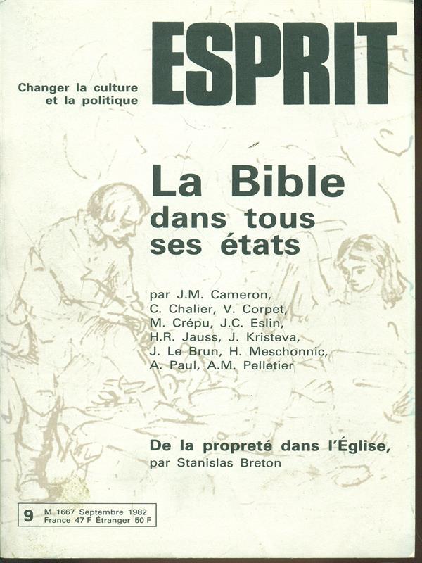 Esprit n.9 9 Septembre 1982