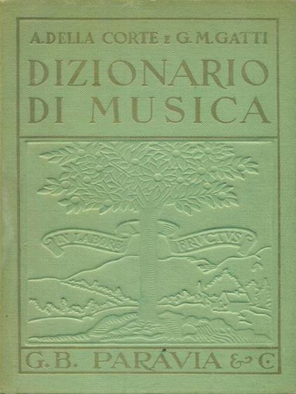 Dizionario di musica - copertina