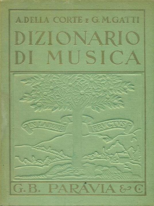 Dizionario di musica - copertina