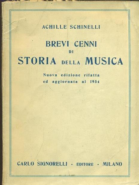 Brevi cenni di storia della musica - Achille Schinelli - 5
