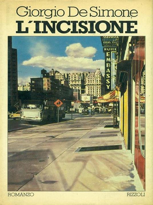 L' incisione - Giorgio De Simone - copertina