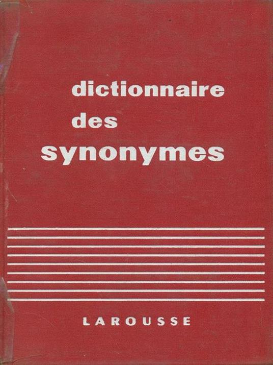 Dictionnaire des synonymes - copertina