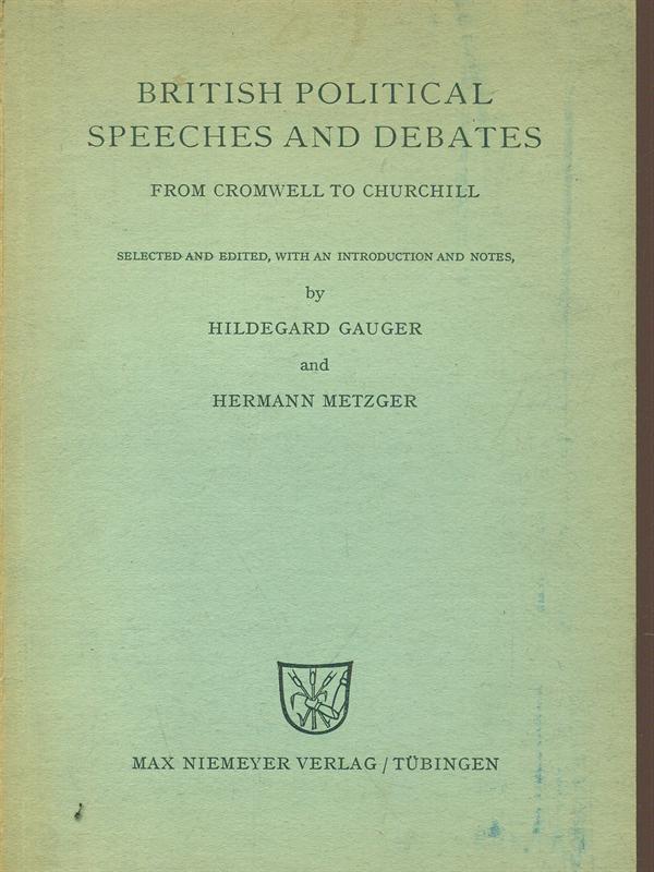 British political speeches and debates