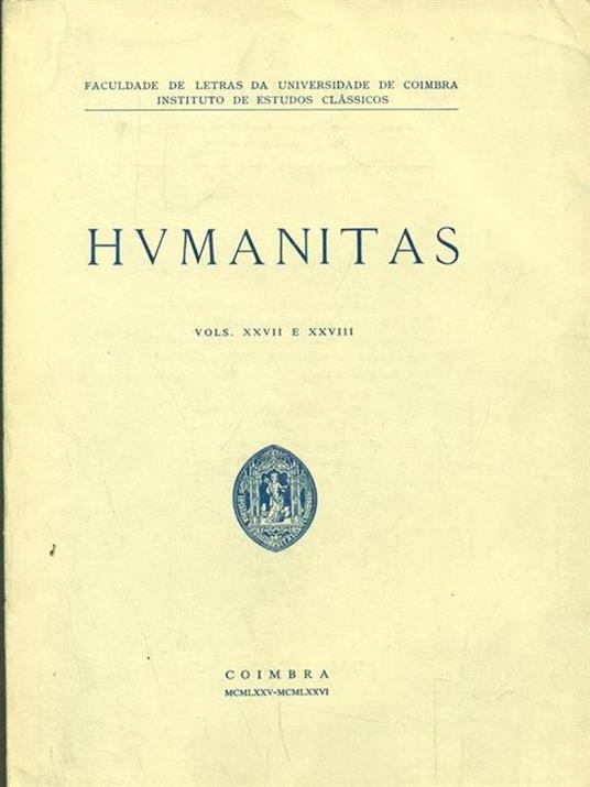 Humanitas vols XXVII e XXVIII - copertina