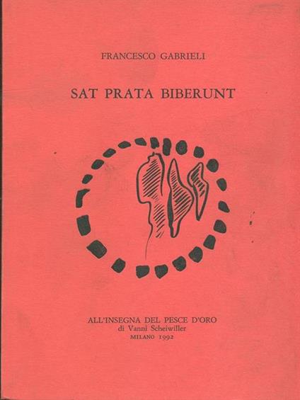 Sat prata biberunt - Francesco Gabrieli - copertina