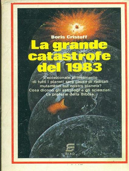 La grande catastrofe del 1983 - Boris Cristoff - copertina