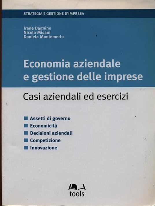 Economia aziendale e gestione delle imprese. Casi aziendali ed esercizi - copertina