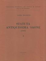 Statuta antiquissima saone (1345). I