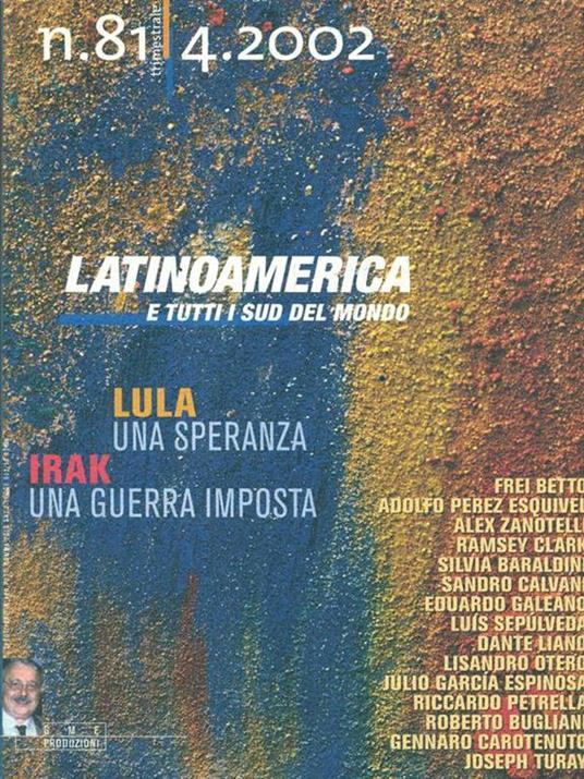 Latinoamerica e tutti i sud delmondo n. 81/4. 2002 - copertina