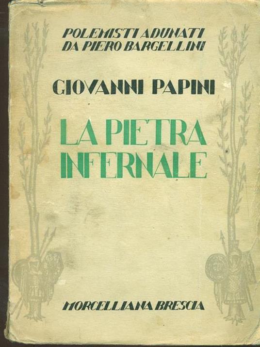 La pietra infernale - Giovanni Papini - copertina
