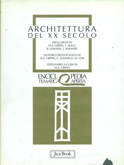 Architettura del XX secolo - copertina