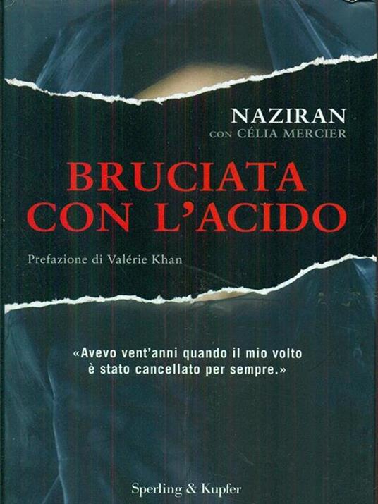 Bruciata con l'acido - Naziran,Mercier - copertina