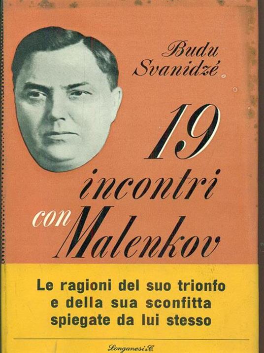 19 Incontri con Malenkov di: Budu Svanidze - copertina