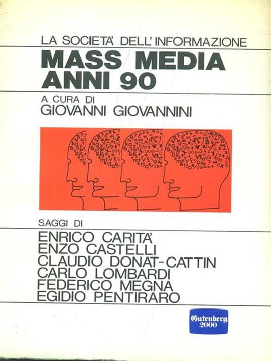 Mass Media Anni 90 - Giovanni Giovannini - copertina