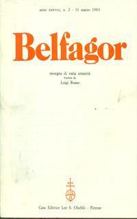 Belfagor anno XXXVIII n 2 / 31 marzo 1983 - 2