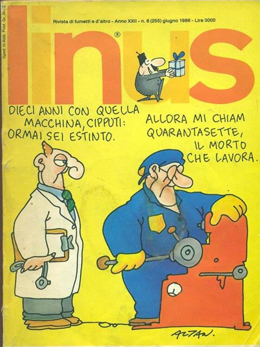 Linus n. 6 Giugno 1986 - copertina