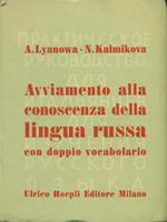 Avviamento alla conoscenza della lingua russa