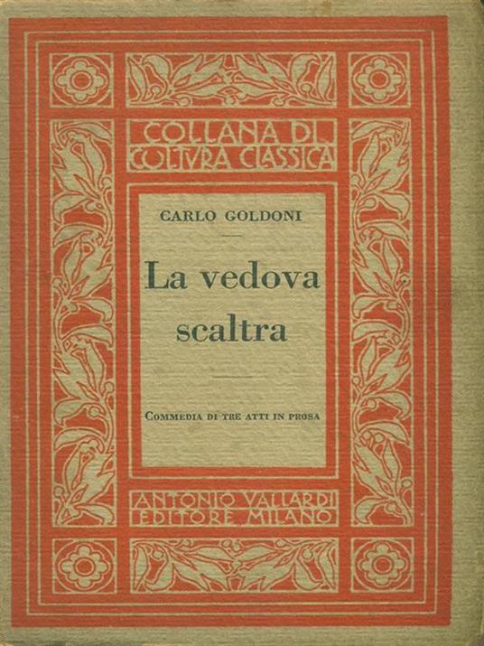 La vedova scaltra - Carlo Goldoni - copertina