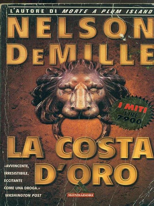La costa d'oro - Nelson DeMille - copertina