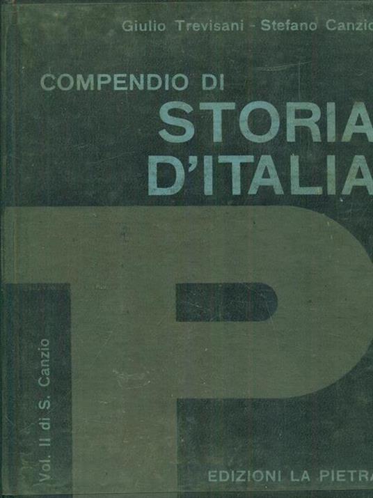 Compendio di storia d'Italia vol II - Giulio Trevisani - copertina