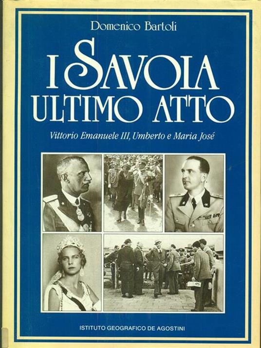 Savoia ultimo atto - Domenico Bartoli - copertina