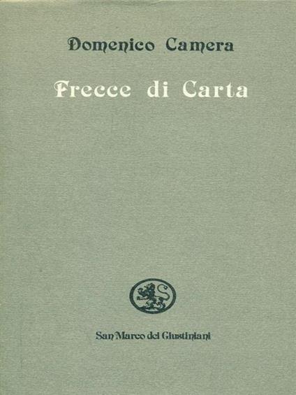 Frecce di carta - Domenico Camera - copertina