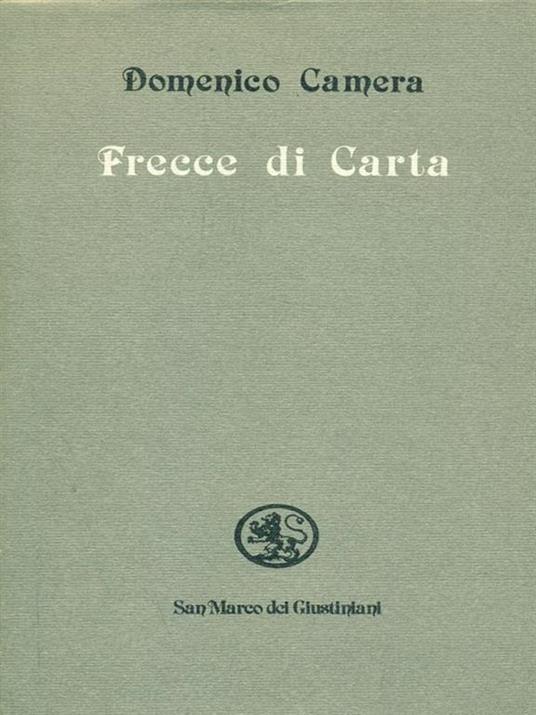 Frecce di carta - Domenico Camera - copertina