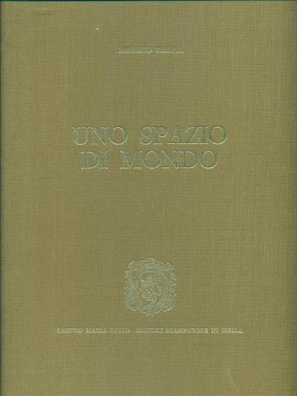 Uno spazio di mondo - Ernesto Tempia - copertina