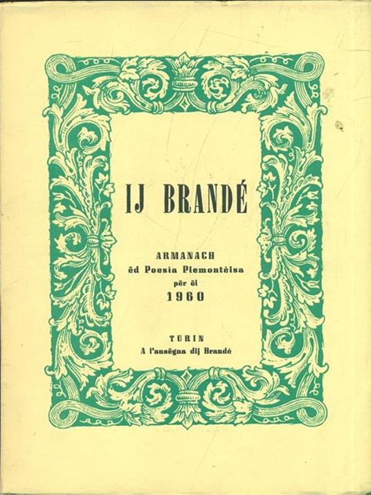 Ij Brande Armanach ed Poesia Piemonteisa per el 1960 - copertina