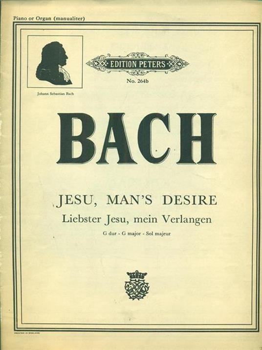 Bach. Jesu, Man's desire - Johann Sebastian Bach - copertina