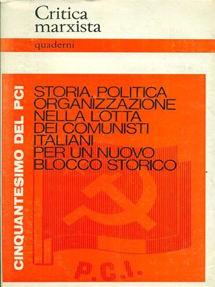 Storia politica Organizzazione per un nuovo blocco storico - copertina