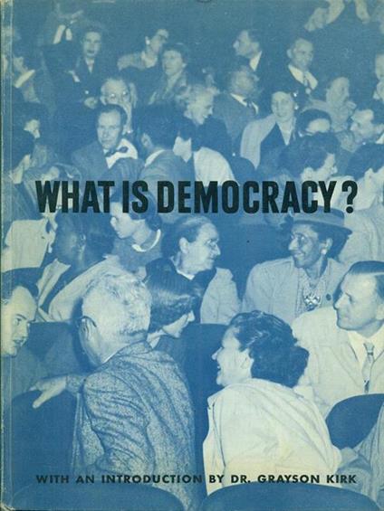 What is democracy? - copertina