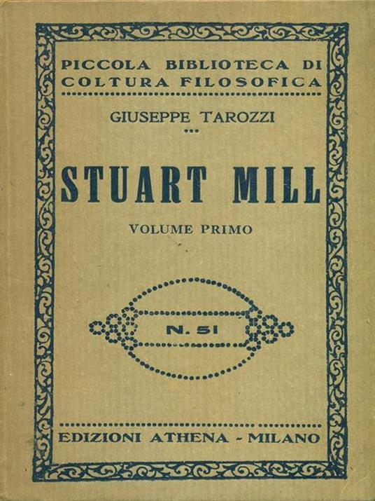 Stuart Mill - Giuseppe Tarozzi - copertina