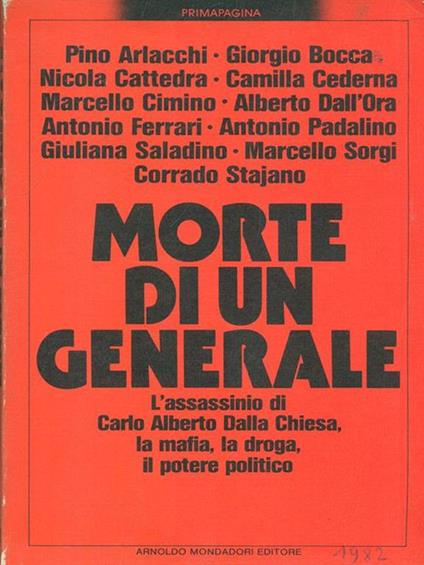 Morte di un generale - copertina