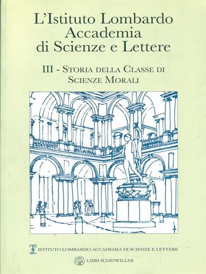L' Istituto Accademia di Scienze e Lettere - copertina