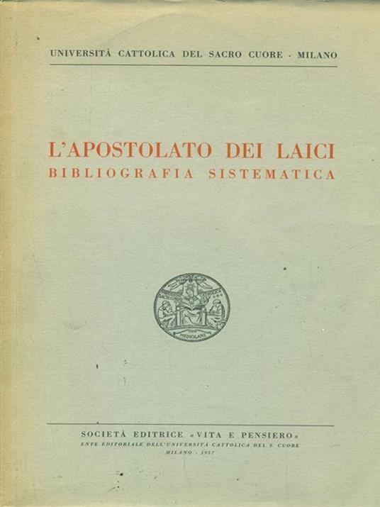 L' apostolato dei laici - copertina