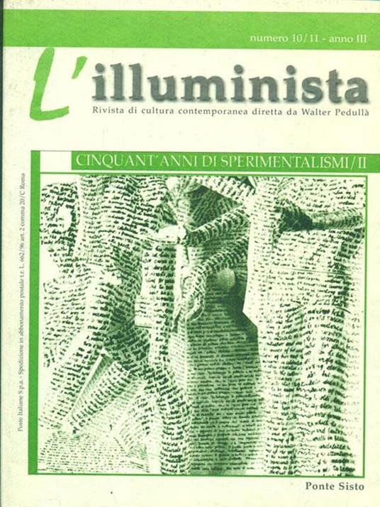 L' Illuminista numero 10/11- anno III - copertina