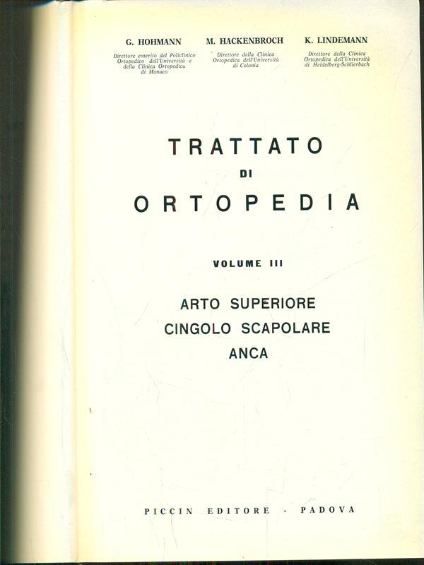 Trattato di ortopedia vol III