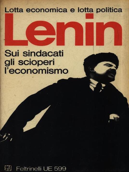 Lenin sui sindacati gli scioperi l'economismo - copertina