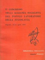 V Congresso della alleanza socialista del popolo lavoratore della Jugoslavia