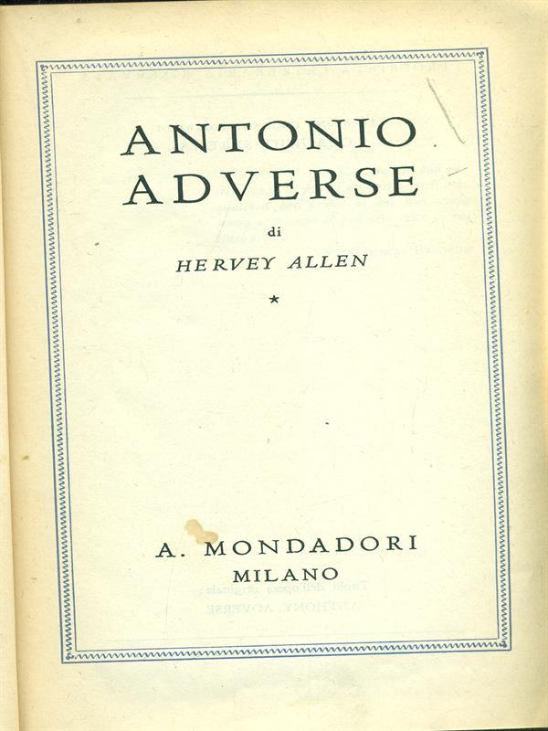 Antonio Adverse