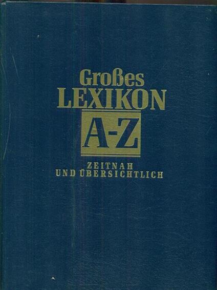 Grosses Lexikon a-z - copertina