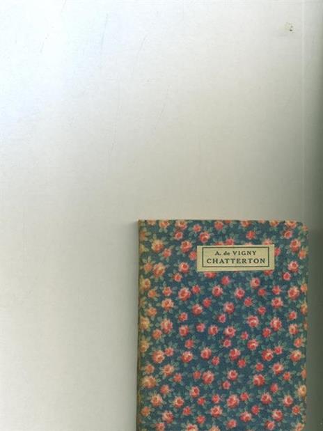 Chatterton - Alfred de Vigny - copertina