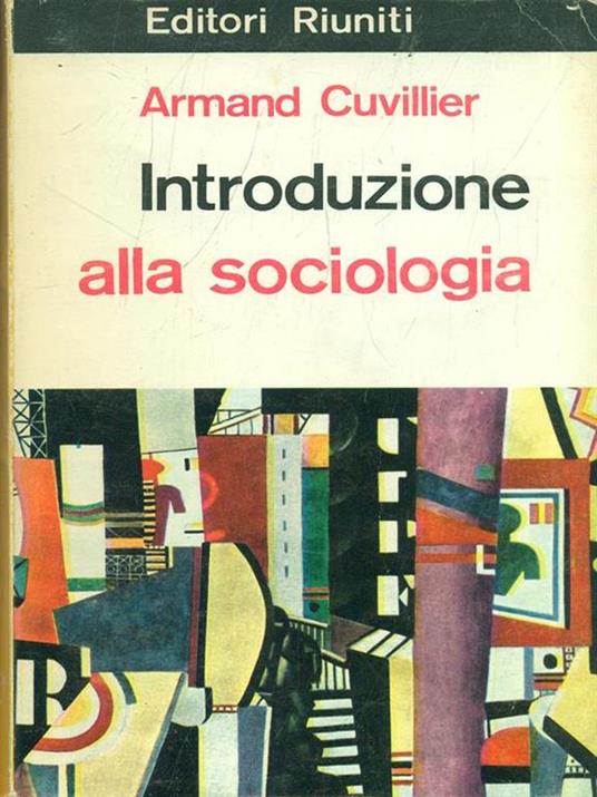 Introduzione alla sociologia - Armans Cuvillier - copertina