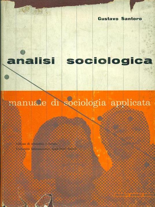 Analisi sociologica - copertina