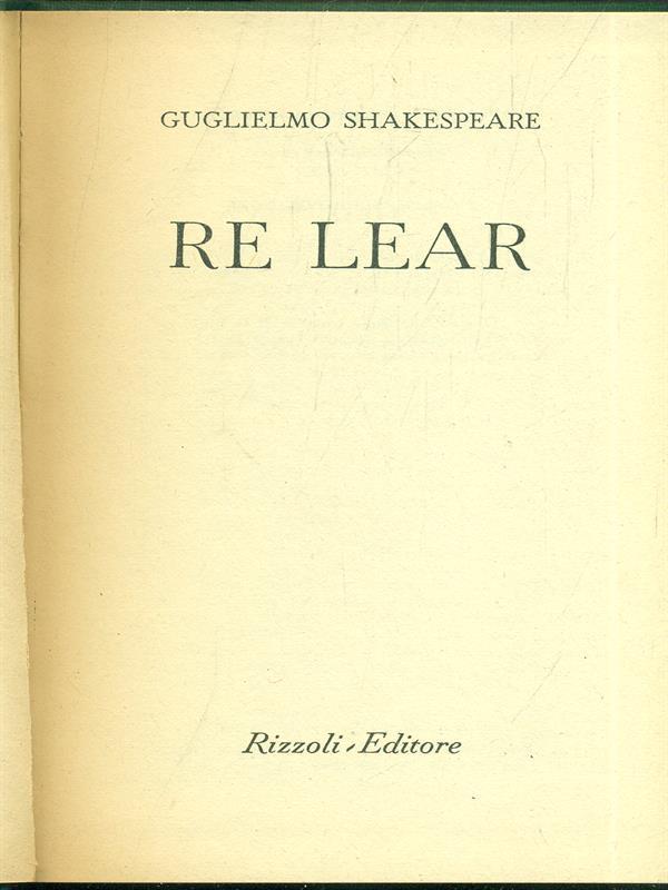 Re Lear